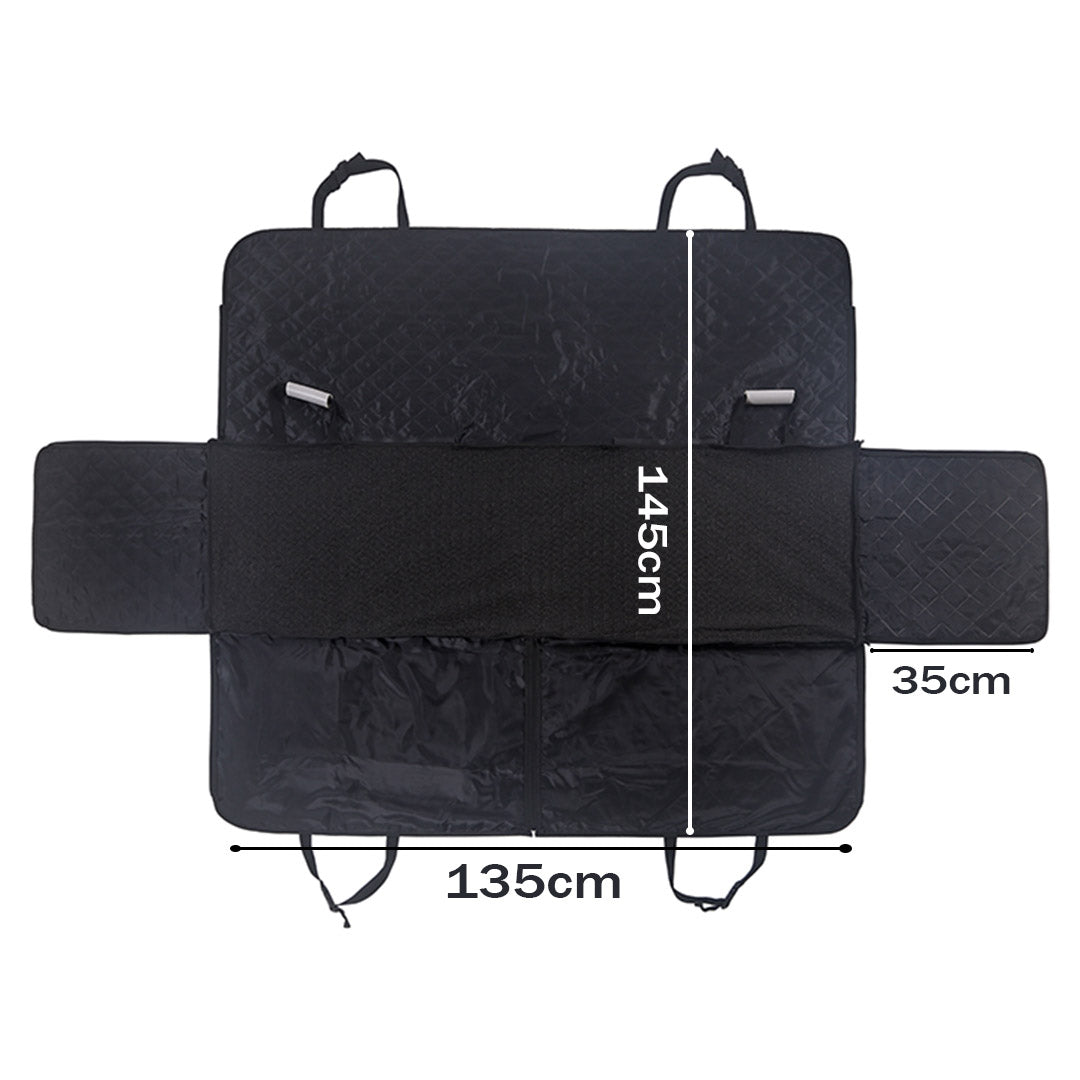 NNEAGS 600D Oxford Cloth Waterproof Dog Car Cover Back Seat Protector Hammock Non-Slip Pet Mat Black NNEAGS