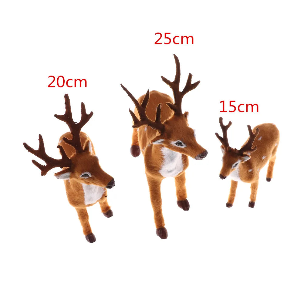 New Christmas Simulation Plush Reindeer Xmas Elk Plush TOY New Year Decorations
