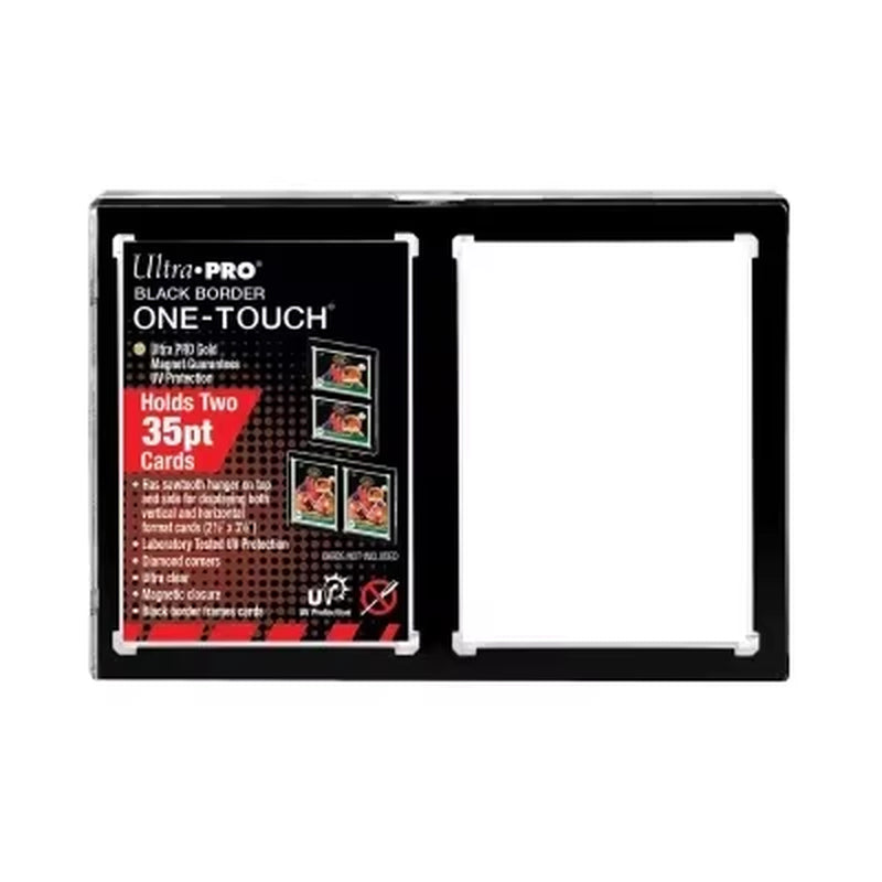 35/130/360PT Ultra Pro'S ONE-TOUCH UV Rookie Black Border Holder Premium Trading Card Storage Cases Magnetic for Standard Card
