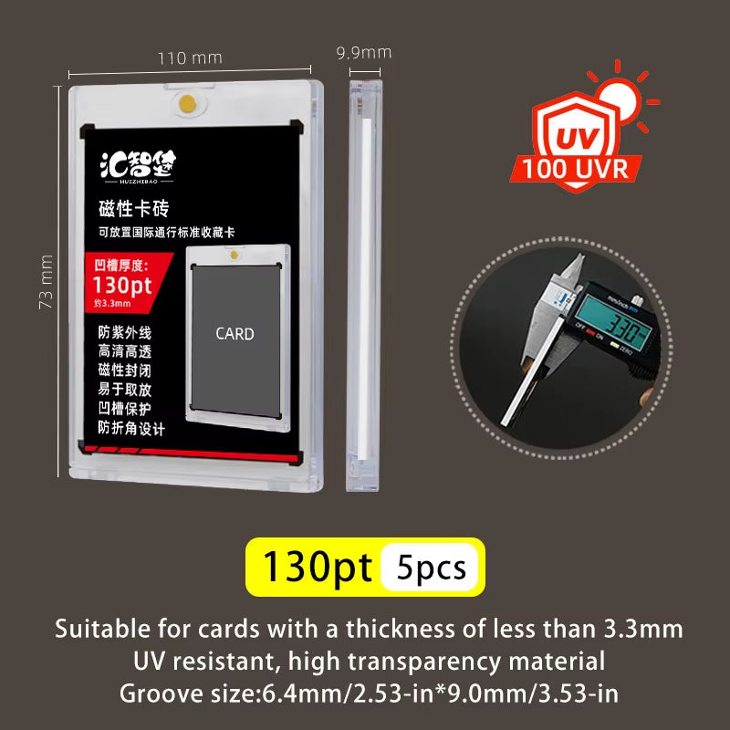 35Pt 55Pt 75Pt 100Pt 130Pt 180Pt 260Pt 360Pt Magnetic Card Holder Baseball Sports Tcg Trading Cards One Touch Card Holders Uv