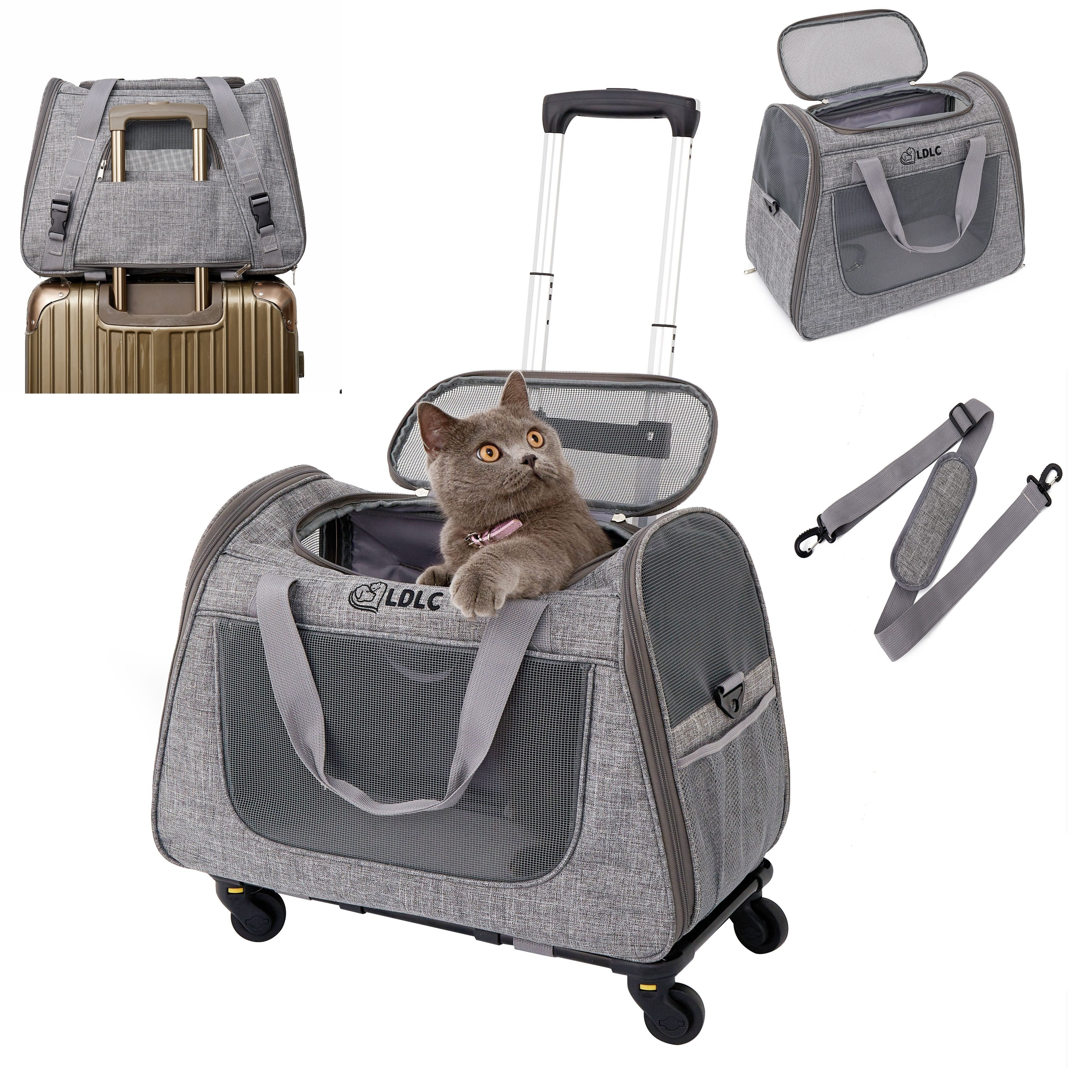 Pet Rolling Carrier with Detachable Wheels TM