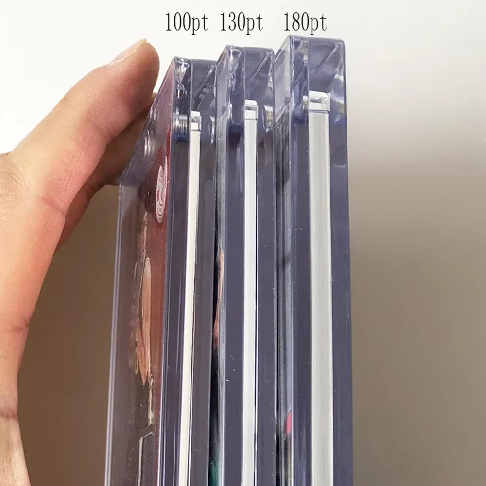 35/130/360PT Ultra Pro'S ONE-TOUCH UV Rookie Black Border Holder Premium Trading Card Storage Cases Magnetic for Standard Card