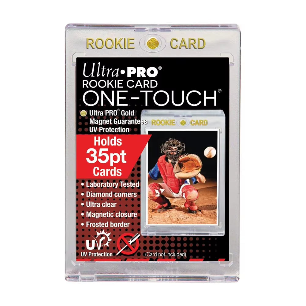 35/130/360PT Ultra Pro'S ONE-TOUCH UV Rookie Black Border Holder Premium Trading Card Storage Cases Magnetic for Standard Card