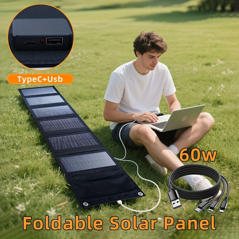 NNETM Foldable 60W Portable Solar Charging Panel NNETM