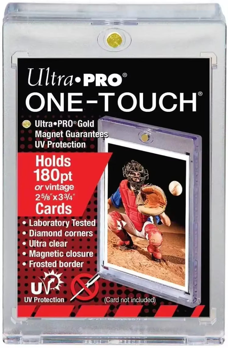 35/130/360PT Ultra Pro'S ONE-TOUCH UV Rookie Black Border Holder Premium Trading Card Storage Cases Magnetic for Standard Card