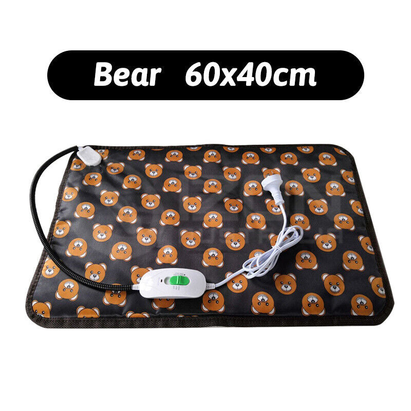 Large Pet Electric Heat Mat AU Plug Warmer Pad Blanket Waterproof Dog Cushion