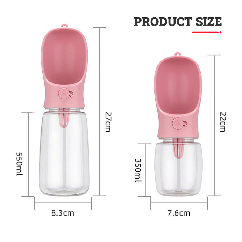 Pet Portable Water Bottle Puppy Dog Cat Cup Drinking Travel Outdoor Feeder Oz