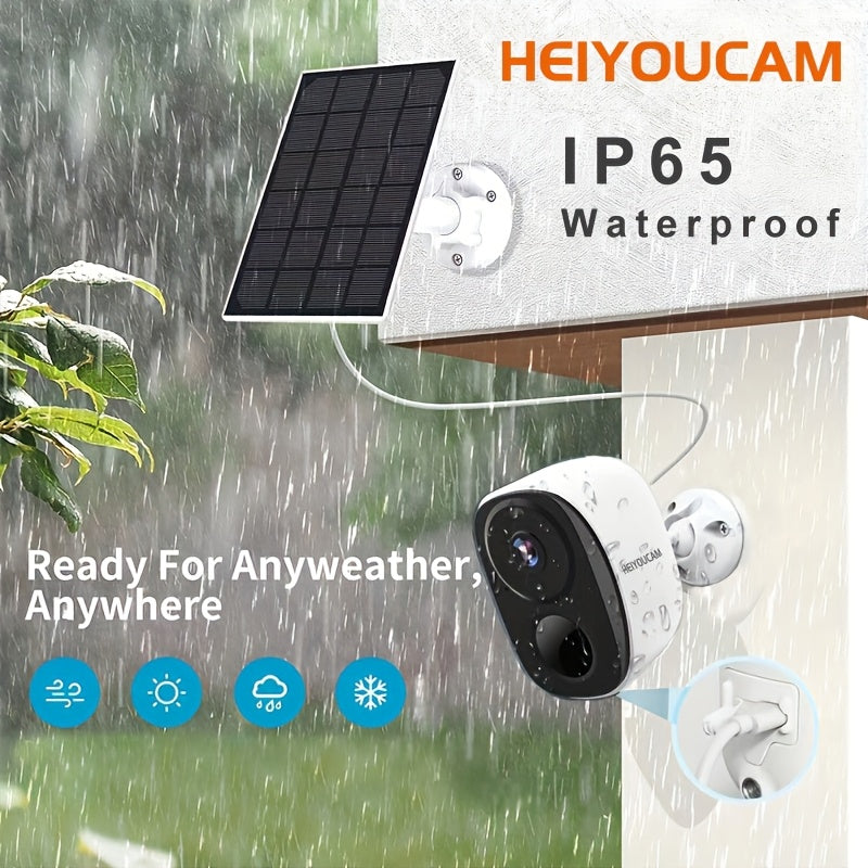 NNETM Wireless Solar Security Camera Outdoor (3MP Night Vision) NNETM