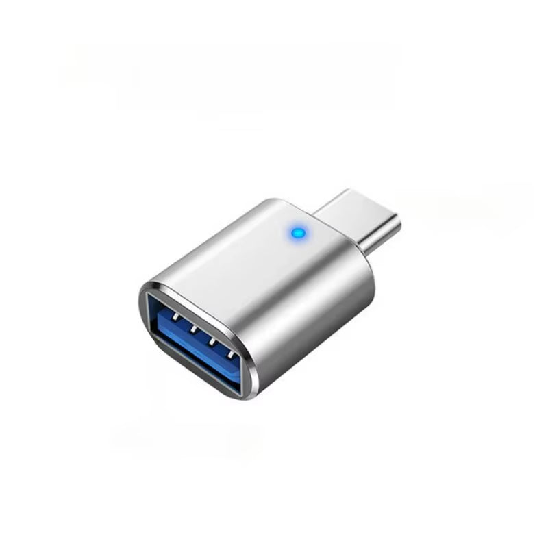 LED USB 3.0 to Type C Adapter OTG to USB C USB-A to Micro USB Type-C Female Connector for Samsung Xiaomi POCO Adapters