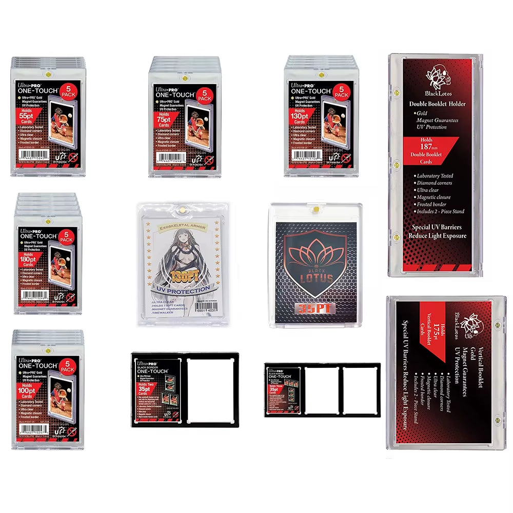Ultra Pro 35/55/75/130/180/360PT Card Bricks Football/Basketball/Idol TCG One Touch Holder Semi Rigid Top Loaders Case Protecter