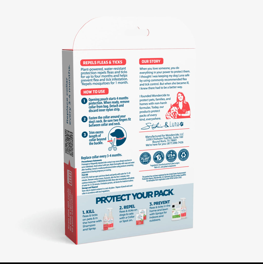 Flea & Tick Collar for Dogs + Cats