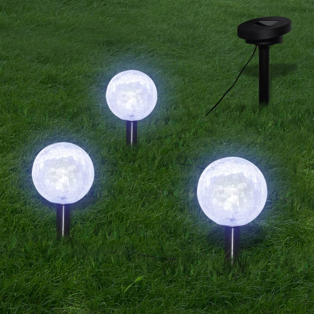 NNEVL Garden Lights 6 pcs LED with Spike Anchors & Solar Panels NNEVL
