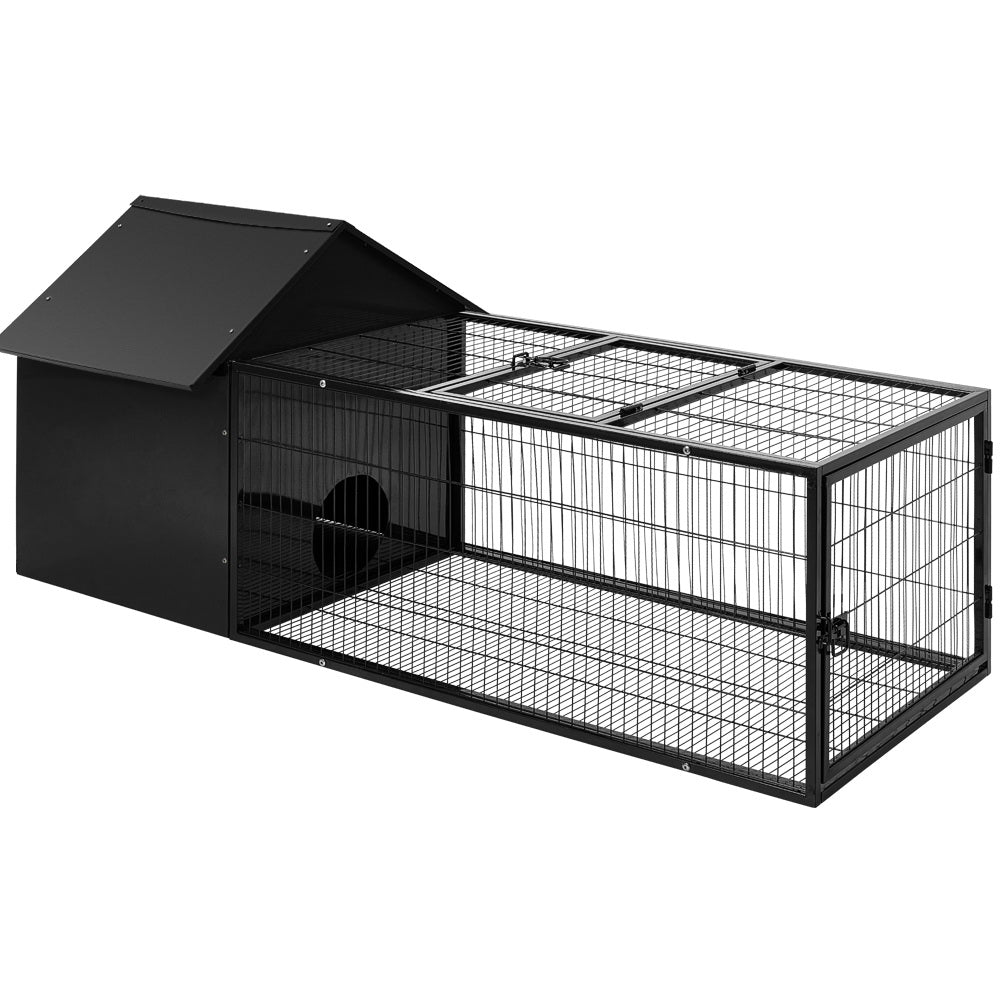 NNEDSZ Rabbit Cage Hutch Cages Indoor Outdoor Hamster Enclosure Pet Metal Carrier 162CM Length NNEDSZ