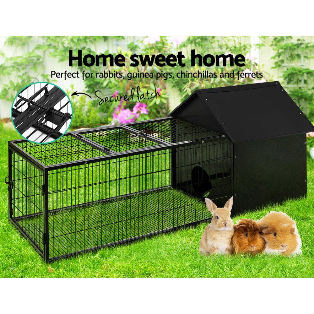 NNEDSZ Rabbit Cage Hutch Cages Indoor Outdoor Hamster Enclosure Pet Metal Carrier 162CM Length NNEDSZ