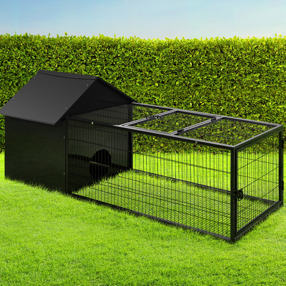 NNEDSZ Rabbit Cage Hutch Cages Indoor Outdoor Hamster Enclosure Pet Metal Carrier 162CM Length NNEDSZ