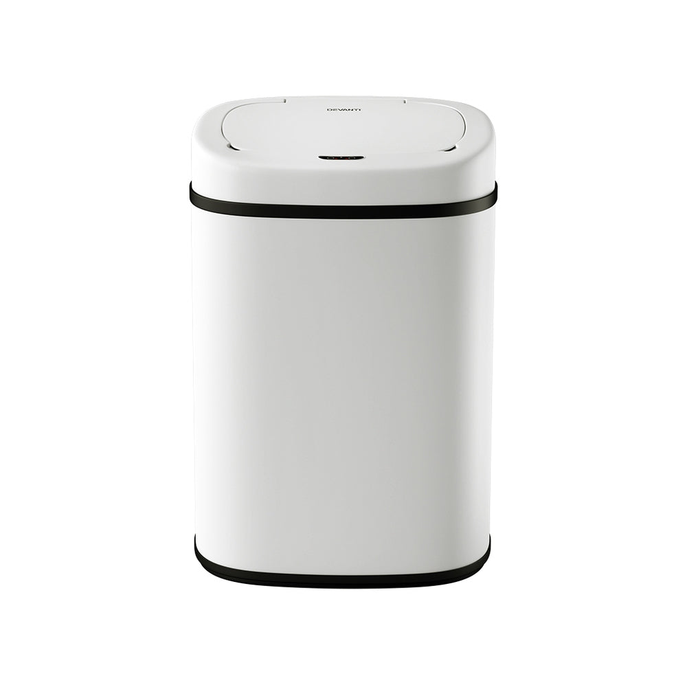 NNEDSZ 82L Motion Sensor Bin Rubbish Automatic White NNEDSZ