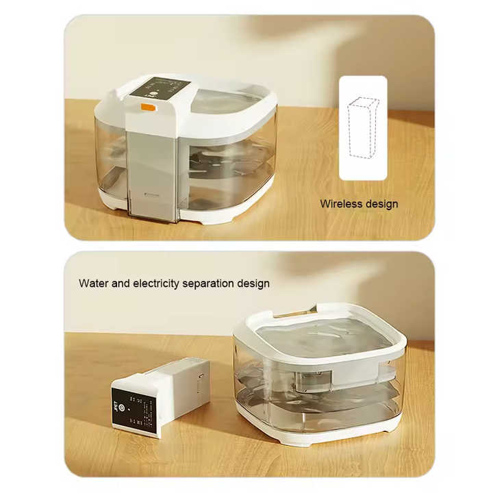 NNEDSZ White 4.5L Rechargeable Pet Water Fountain for Cats & Dogs - Automatic Circulating Water Dispenser with Large Capacity NNEDSZ