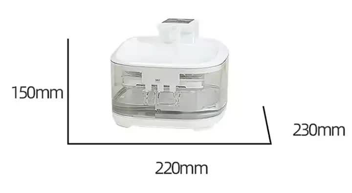 NNEDSZ White 4.5L Rechargeable Pet Water Fountain for Cats & Dogs - Automatic Circulating Water Dispenser with Large Capacity NNEDSZ