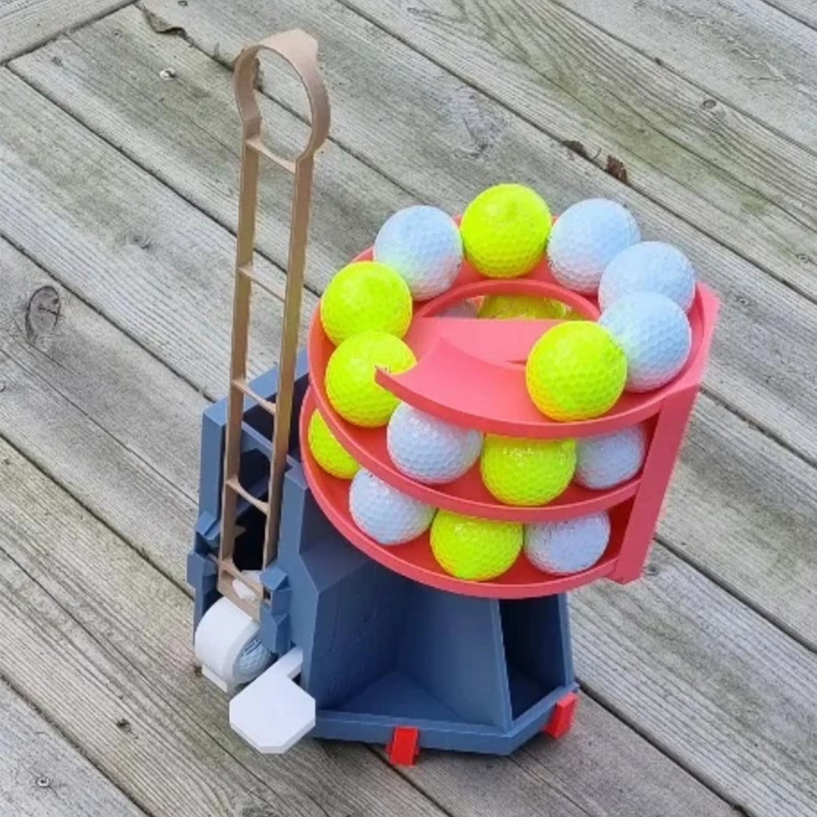 Automatic Golf Ball Dispenser Golf Ball Tee up Machine Golf Swing Training Launcher Non-Powered Golf Simulator for Golf Training