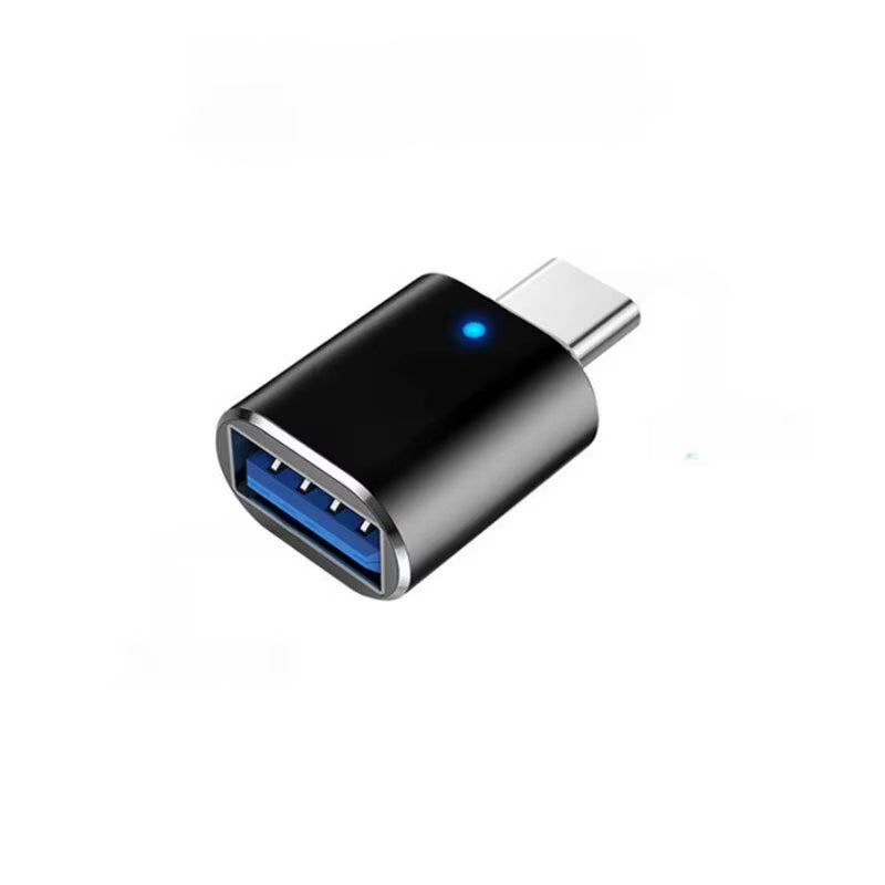 LED USB 3.0 to Type C Adapter OTG to USB C USB-A to Micro USB Type-C Female Connector for Samsung Xiaomi POCO Adapters