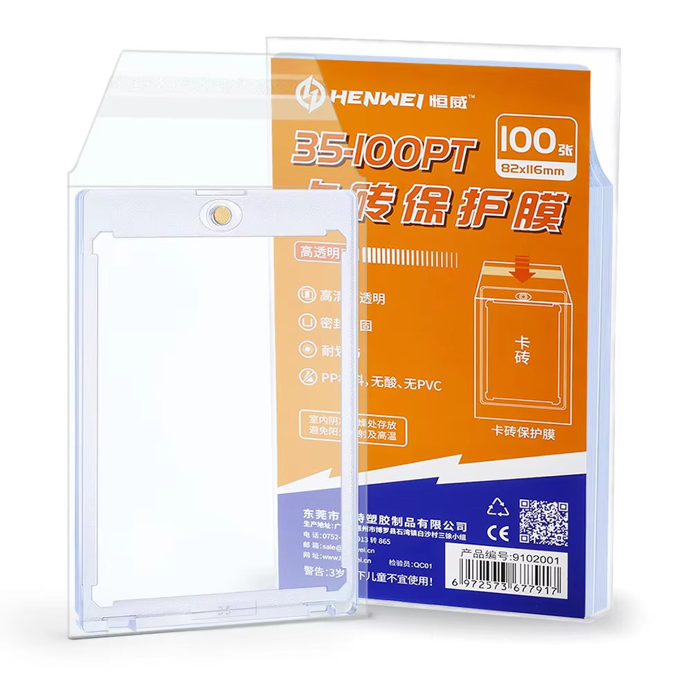 5PCS 35PT Magnetic Card Holder One Touch Card Holder for Trading/Sports Cards Acrylic Card Stands Hard Plastic Cards Display