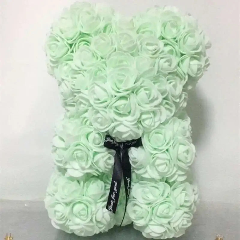 1Pc Valentine'S Day Gift Creative Rose Bear Gift PE Flower Romantic Foam Bear Hug Bear