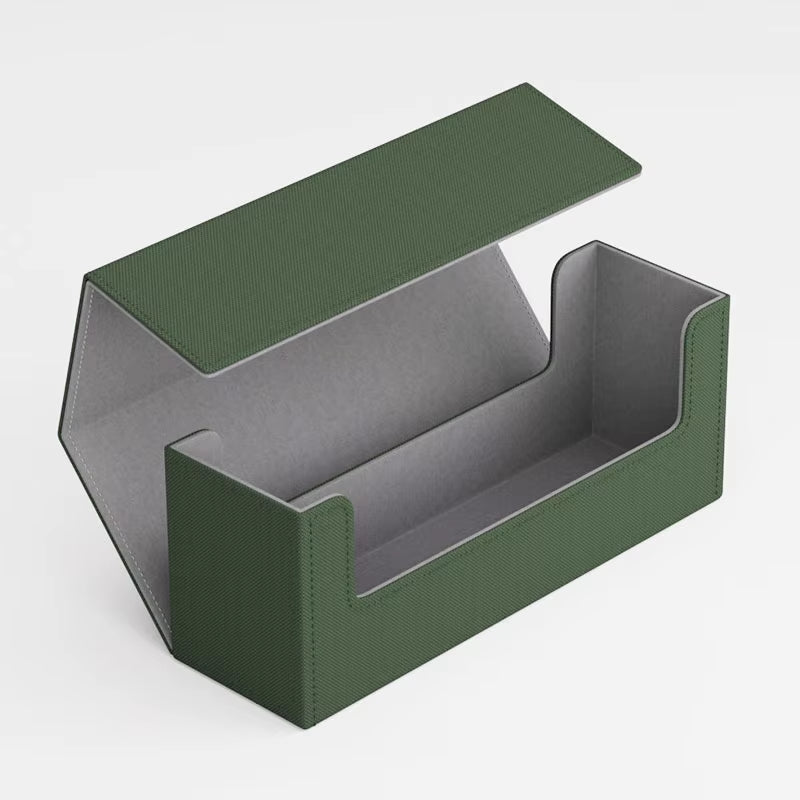 Leather Magnetic Card Holder Storage Box, for Toploaders Storage Box, Can Accommodate around 68 35Pt Magnetic Card Holder