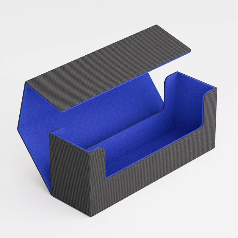 Leather Magnetic Card Holder Storage Box, for Toploaders Storage Box, Can Accommodate around 68 35Pt Magnetic Card Holder