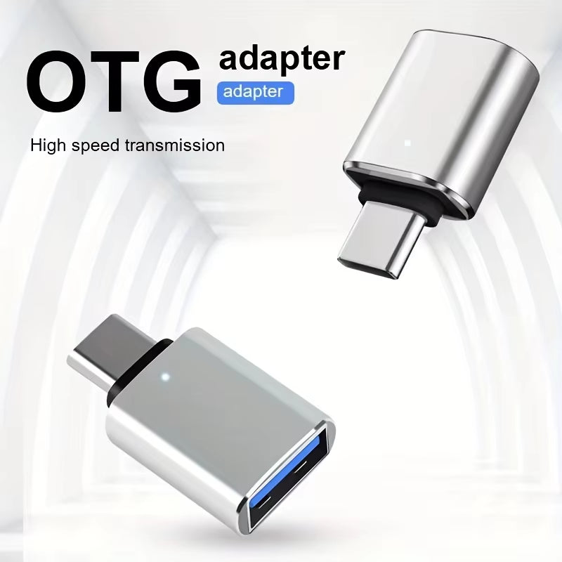 LED USB 3.0 to Type C Adapter OTG to USB C USB-A to Micro USB Type-C Female Connector for Samsung Xiaomi POCO Adapters