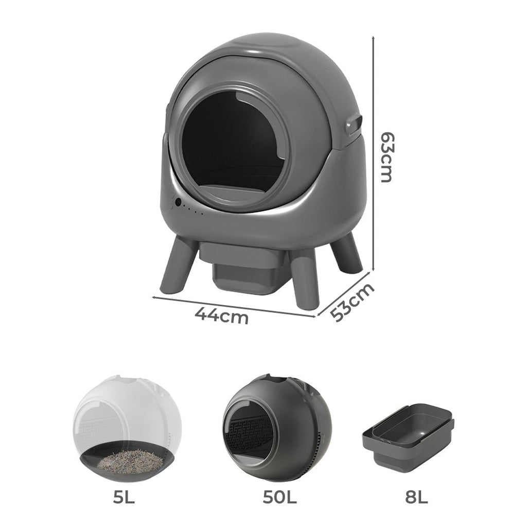 PaWz Smart Self Cleaning Cat Litter Box APP Control Xanadu Living