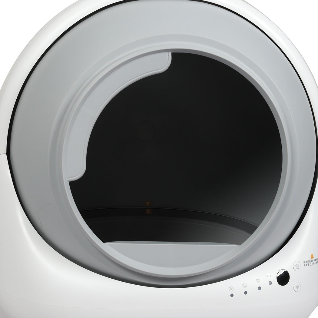 PaWz Smart Self Cleaning Cat Litter Box APP Control White Xanadu Living