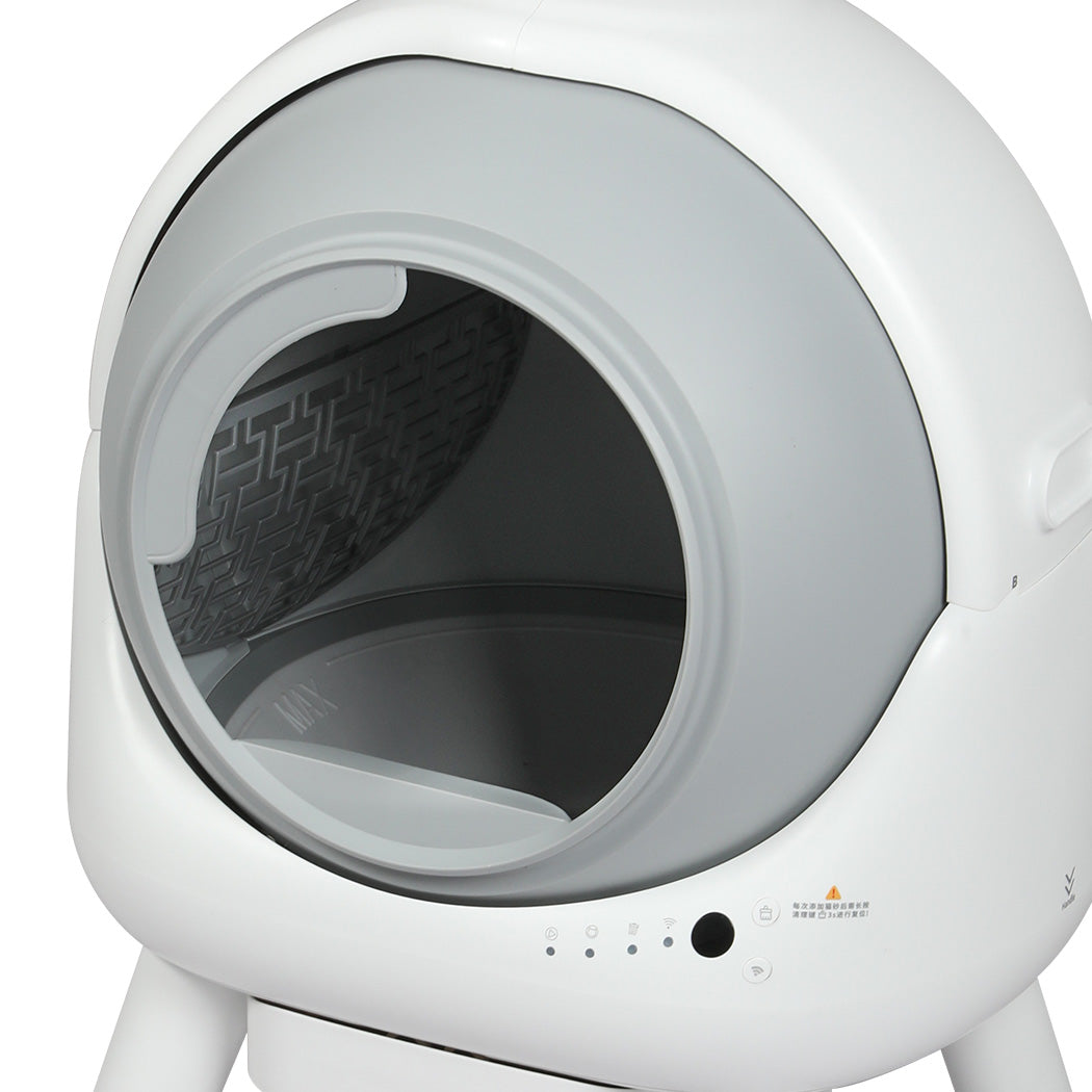 PaWz Smart Self Cleaning Cat Litter Box APP Control White Xanadu Living