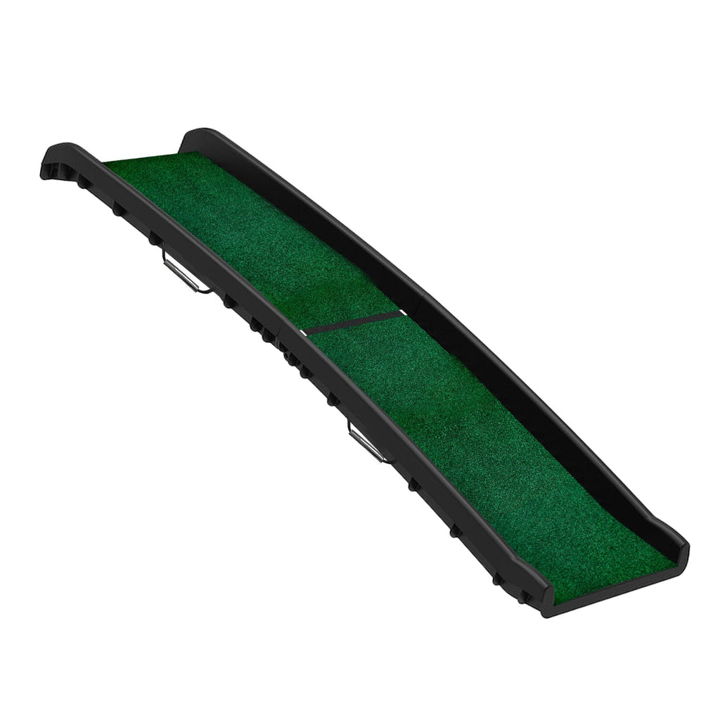 NNEDPE Foldable Plastic Dog Ramp with Synthetic Grass NNEDPE